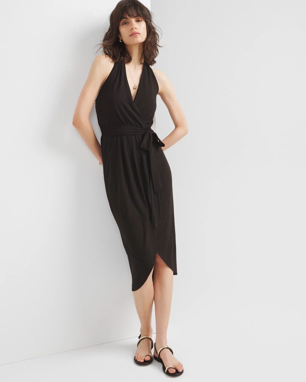 Halter Wrap Dress White House Black Market